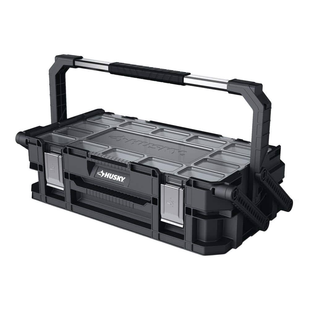 Husky 22 in. 22-Compartment Connect Cantilever Organizer for Small Parts
