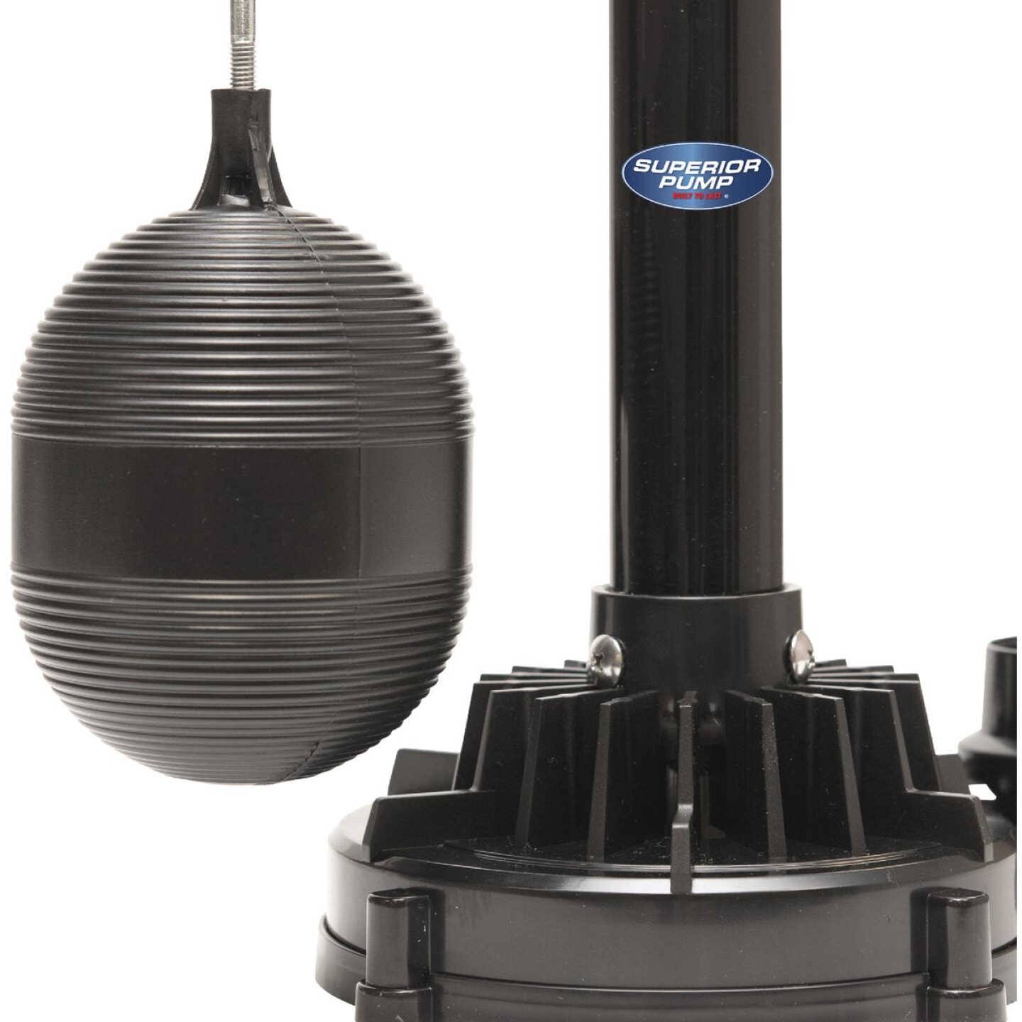 Superior Pump 1/3 HP Thermoplastic Pedestal Sump Pump- 92333