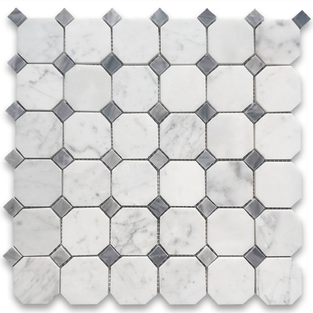 Octagon Carrara White Marble 2