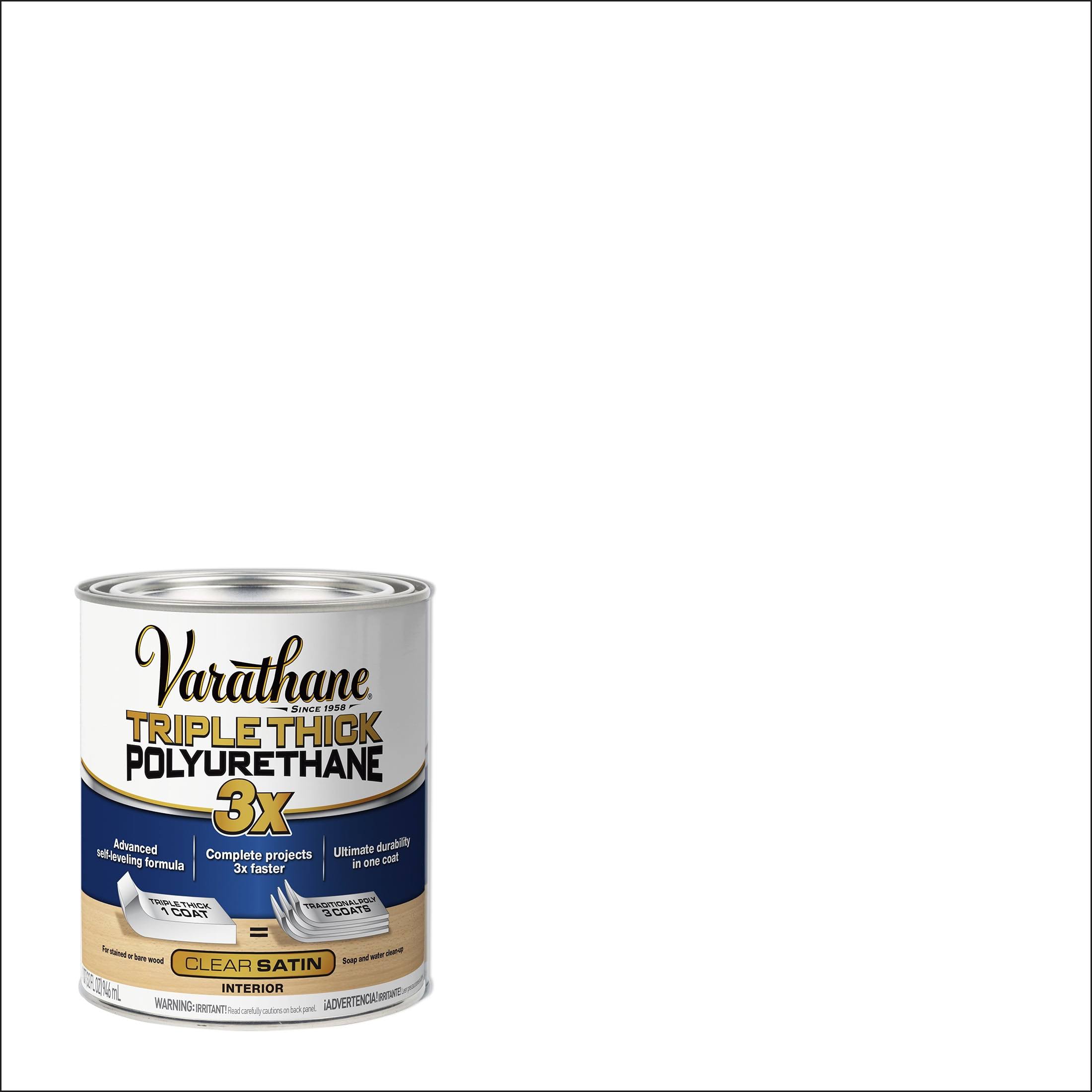Varathane 284473 Triple Thick Polyurethane, Satin, 1 qt