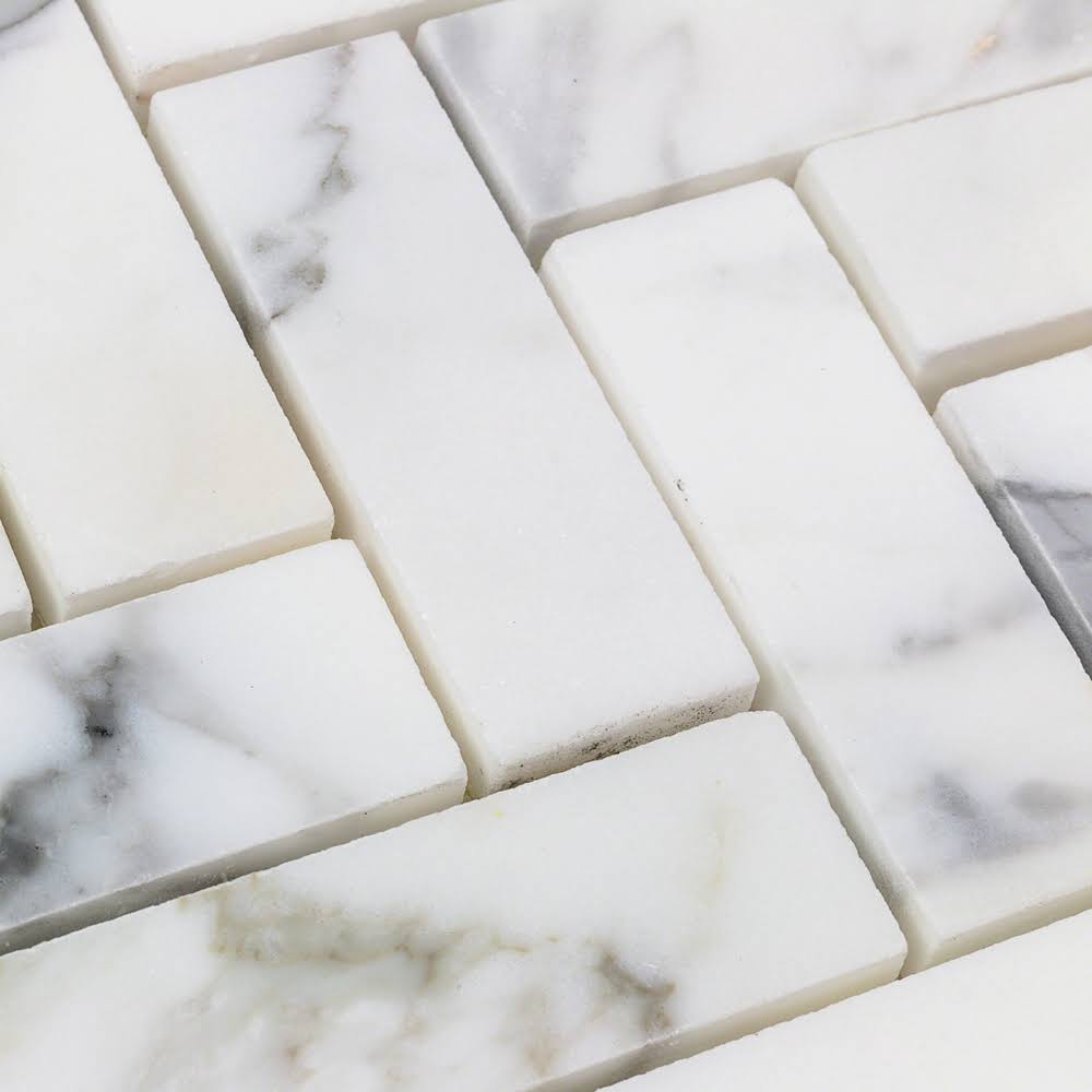Calacatta Herringbone 1