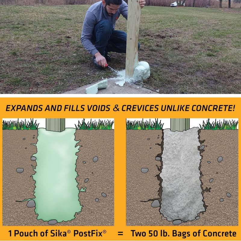 Sika Fence Post Mix, 33 oz.