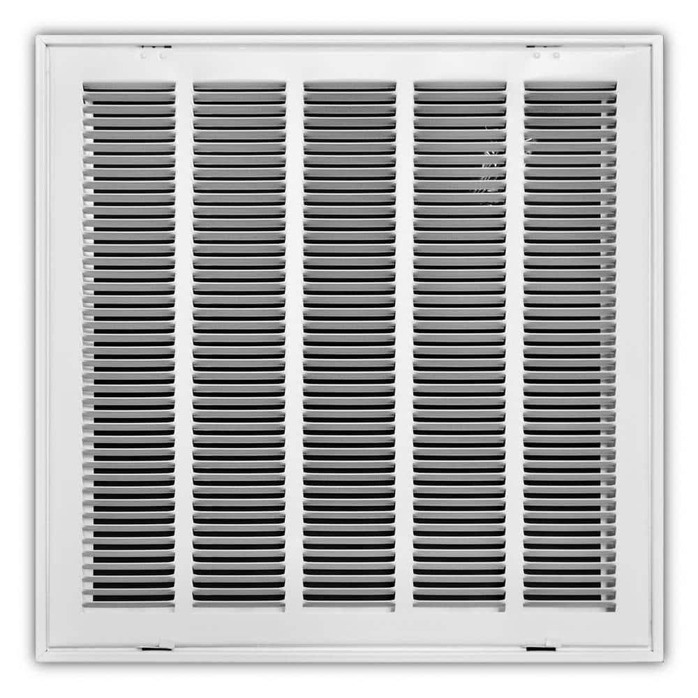 20 in. x 20 in. Steel Return Air Filter Grille in White