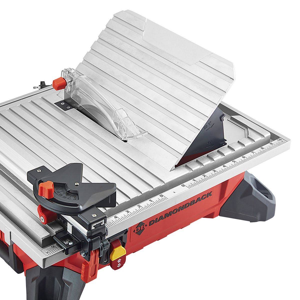 Diamondback 6.5 Amp 7 in. Table Top Wet Tile Saw with Tilting Bevel Table
