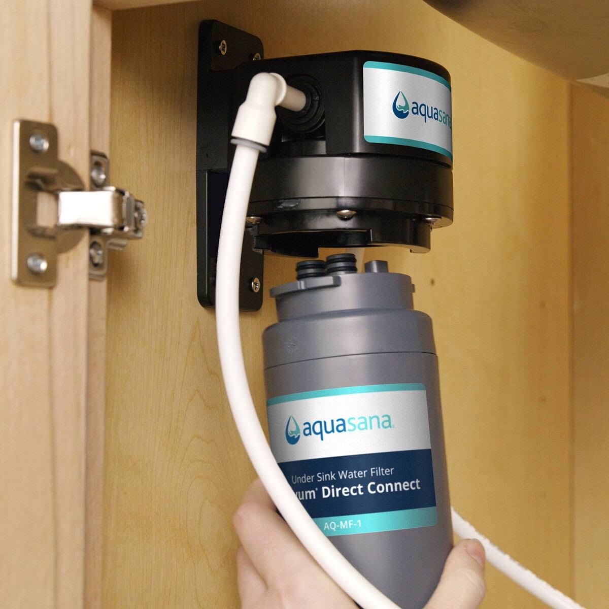 Aquasana Under Sink Water Filter Replacement- Direct Connect- Aq-mf-1-r