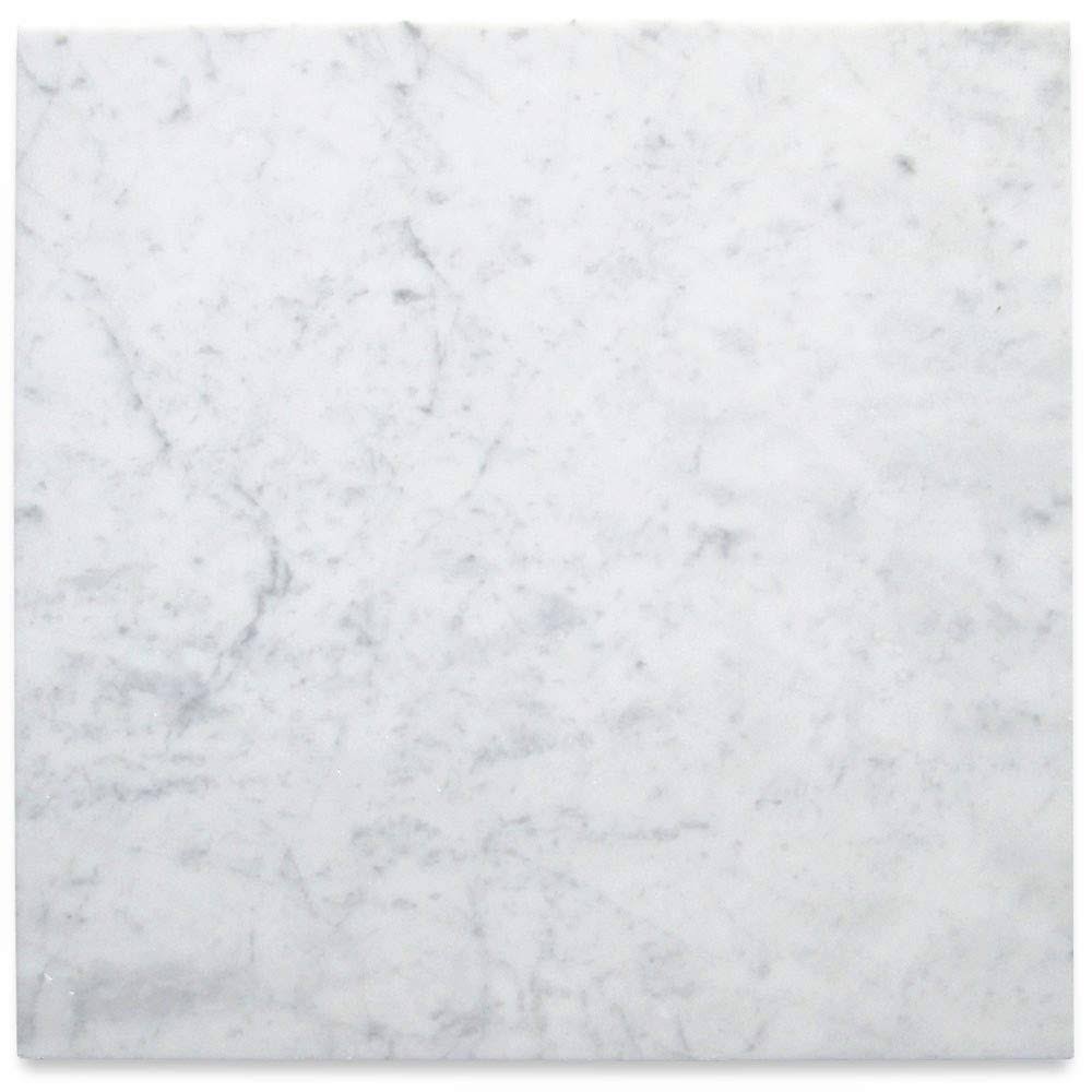 Carrara Marble 24 x 24 Tile Honed Floor Venato Bianco White Carrera