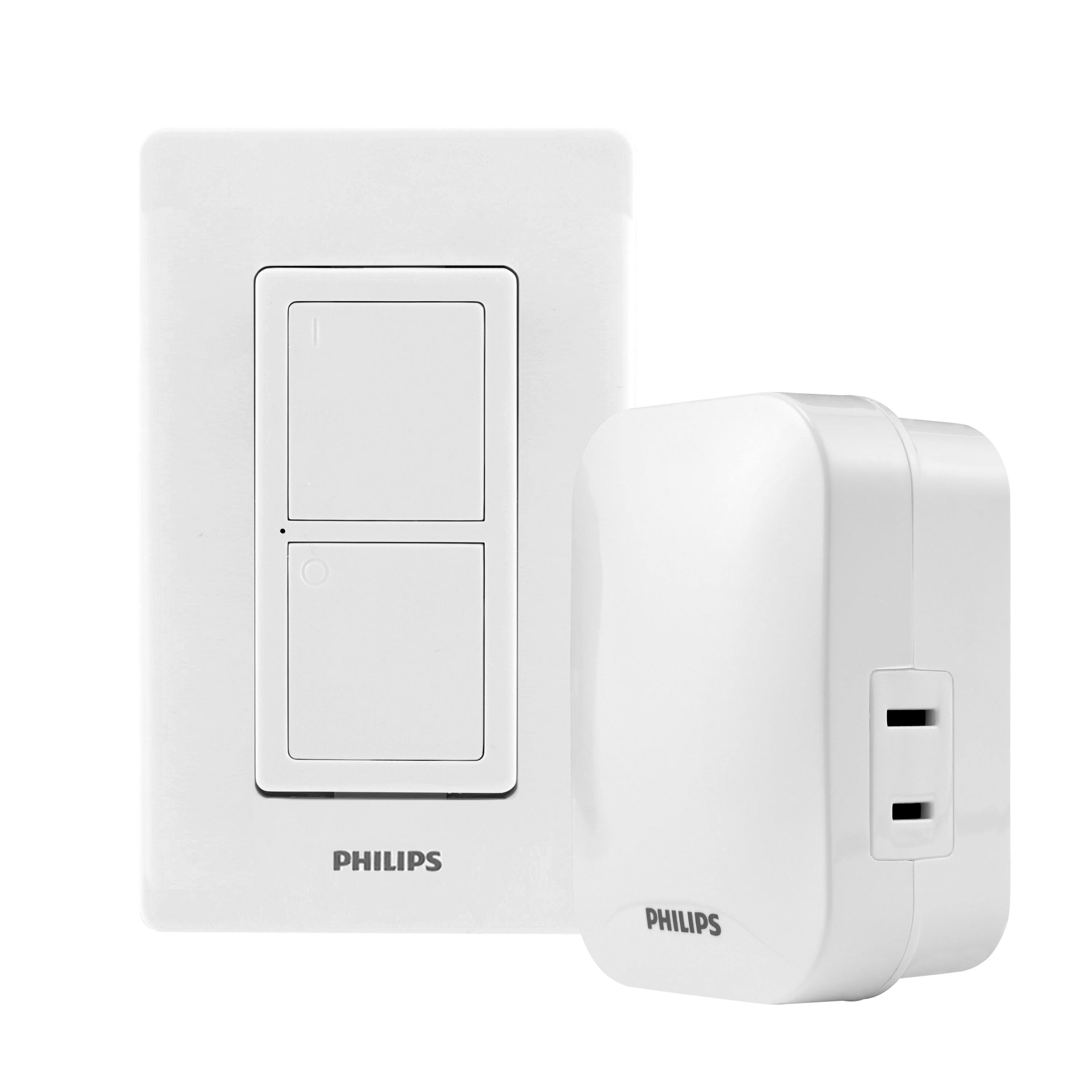 Philips Wireless on & Off Switch with Remote- White- Each