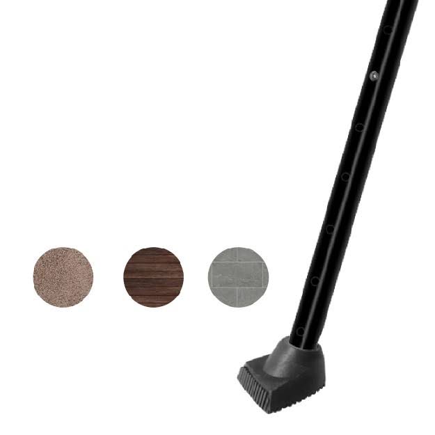 Securityman 2-in-1 Adjustable Door Knob Jammer & Sliding Patio Door Security Bar- Constructed of High Grade Iron (Black)