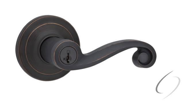 Kwikset 740LL-11P Venetian Bronze Lido Keyed Entry Lever