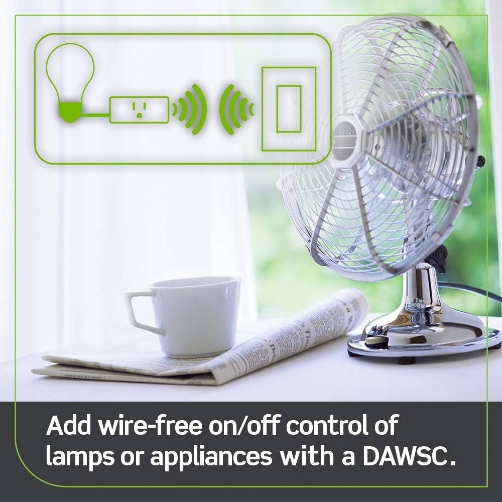 Leviton D215P-2RW Decora Smart Wi-Fi Mini Plug-In Switch (2nd Gen), Works with Hey Google, Alexa, Apple HomeKit/Siri, and Anywhere Companions, No