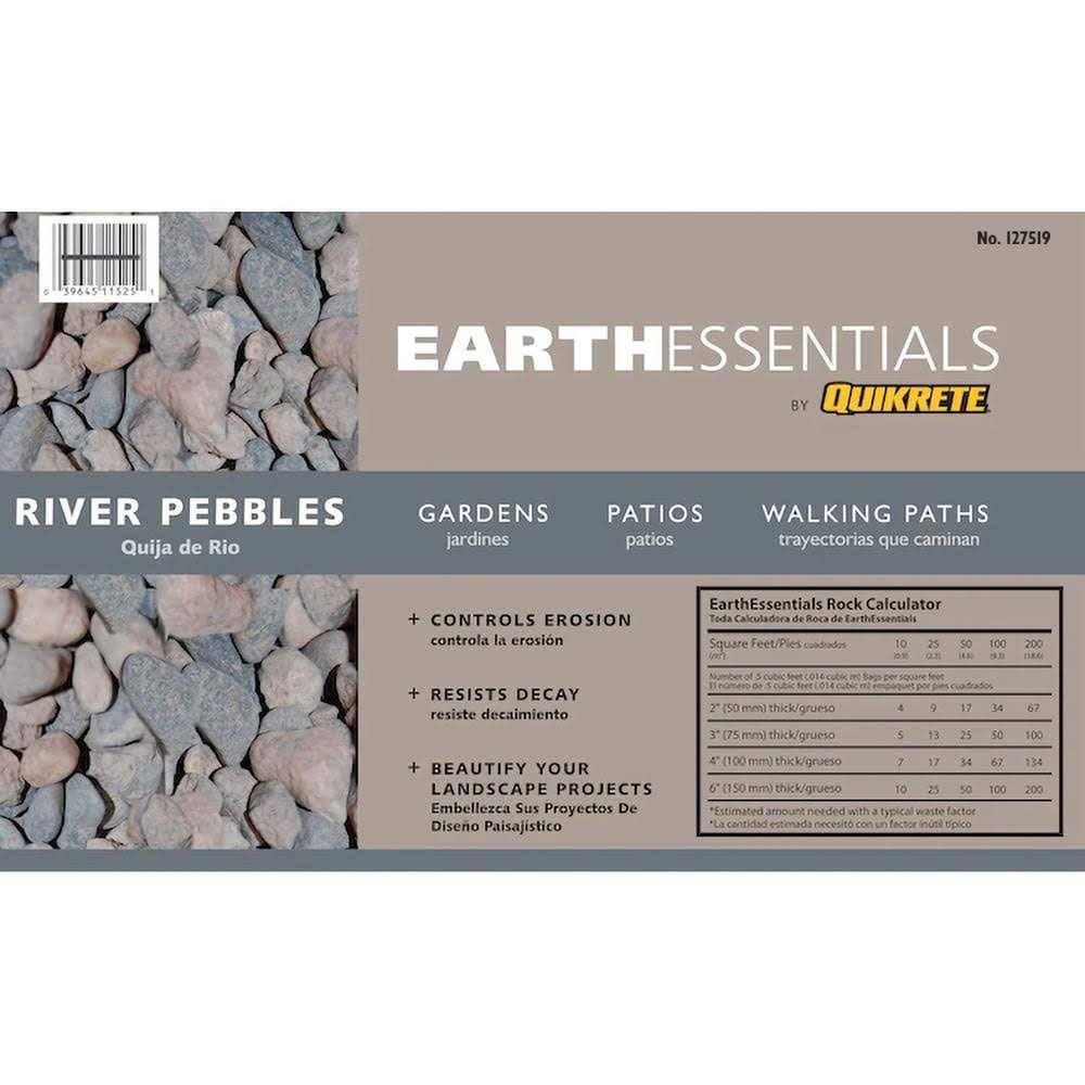 EarthEssentials by Quikrete River 0.5-cu ft River Rock | 127519