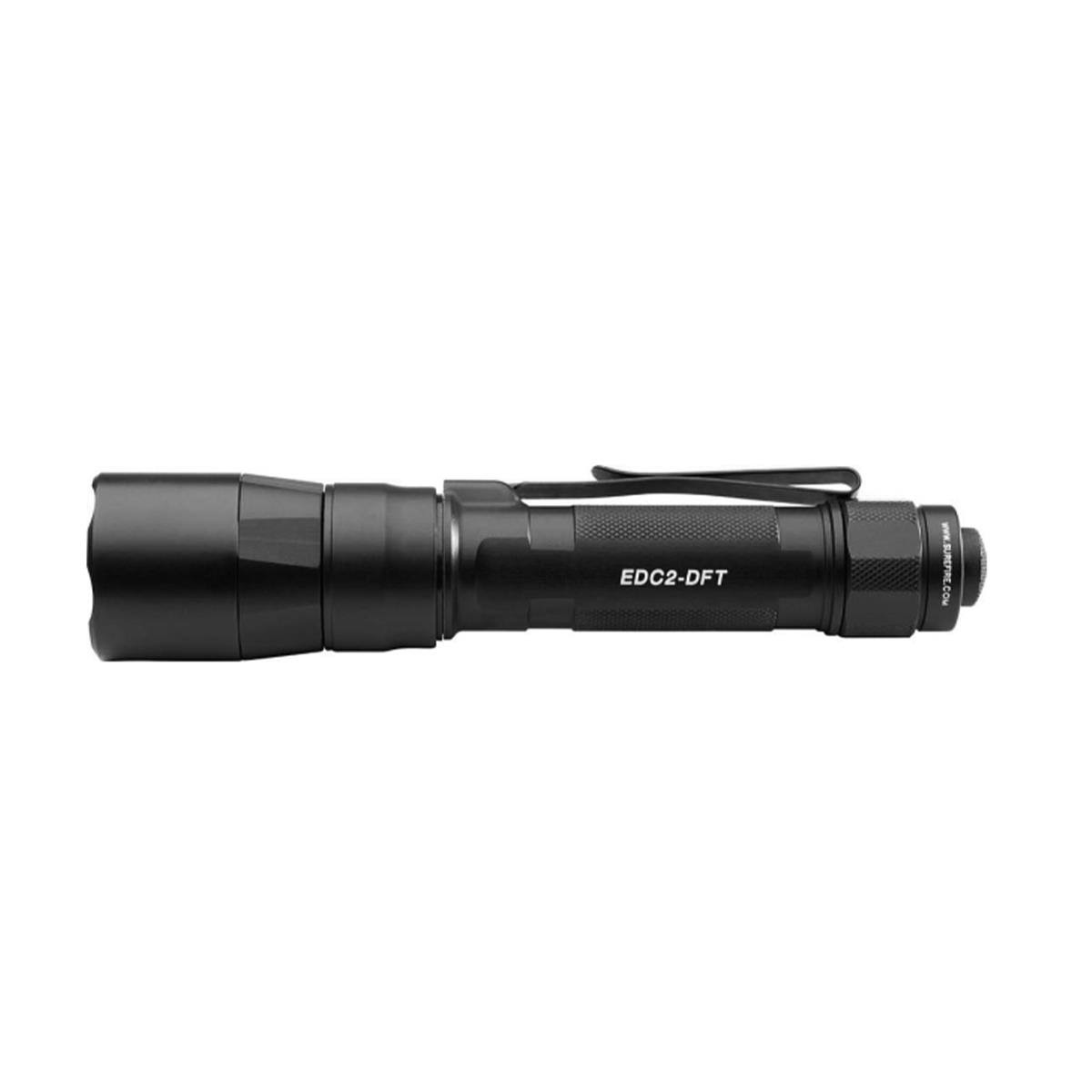 Surefire EDC2-DFT Dual-Fuel Turbo LED Flashlight Black