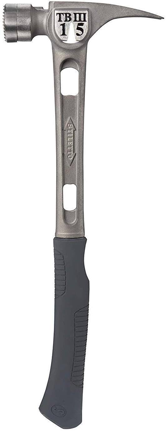 Stiletto-tb3mc 15 oz Ti-Bone III Titanium Hammer with Milled Face and Curved Handle, Size: 18 in