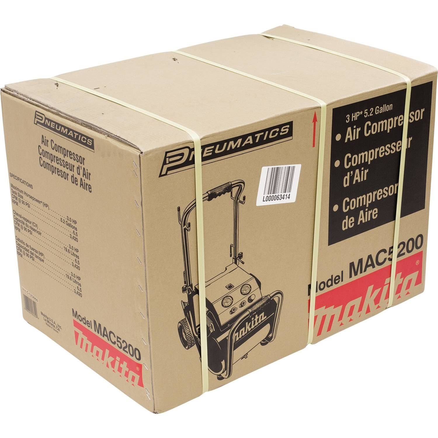 Makita Air Compressor- 3.0 HP- MAC5200