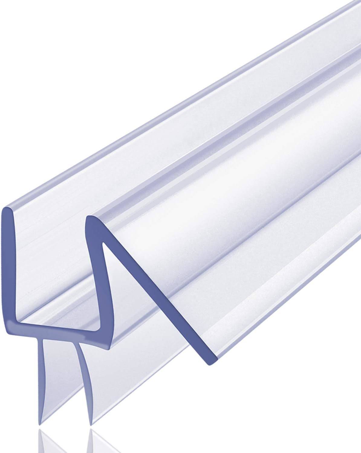 Butecare Premium Frameless Shower Door Bottom Seal Strip- Glass Door Seal Sweep (3/8
