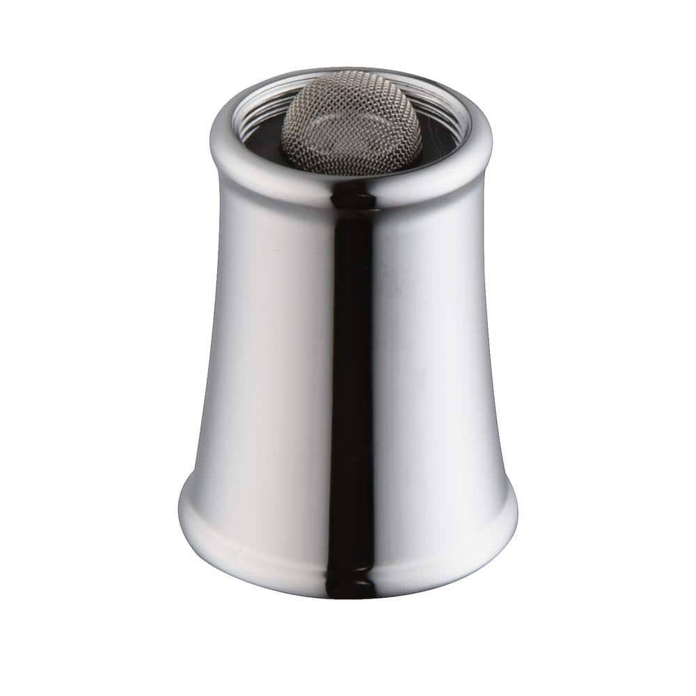 Glacier Bay Mandouri 1.2 GPM LED Bathroom Sink Faucet Aerator in Chrome, Grey