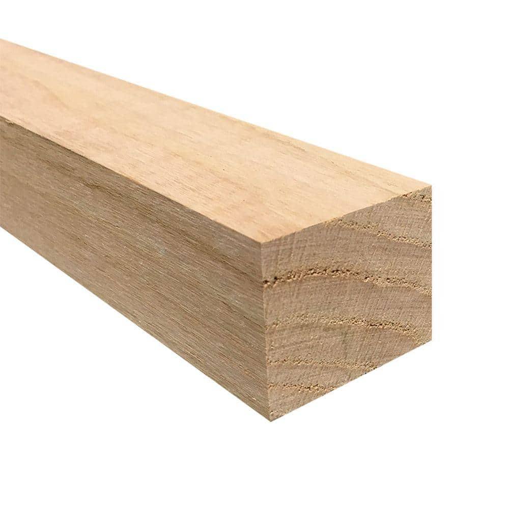 Weaber 2 in. x 2 in. x 3 ft. S4S Oak Board 129856