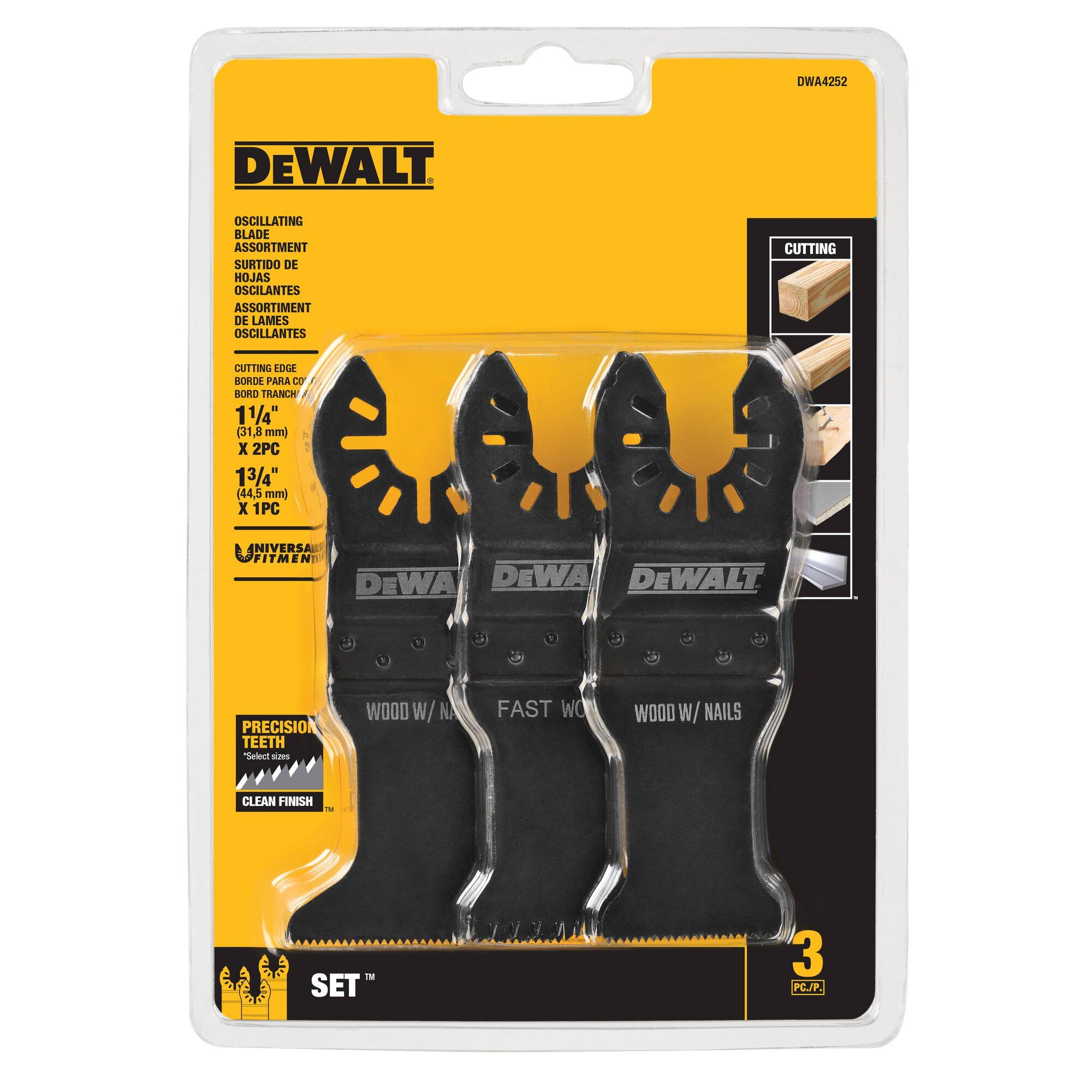 DeWalt DWA4252 3PC Oscillating General Purpose Cutting Set