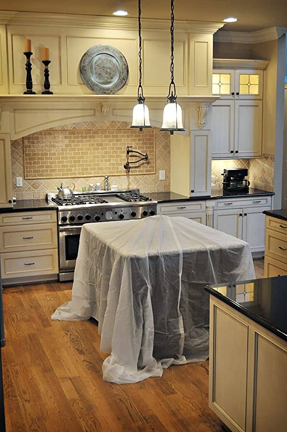 Trimaco 04301 9 ft. x 12 ft. 2 Mil Stay Put Vinyl Drop Cloth