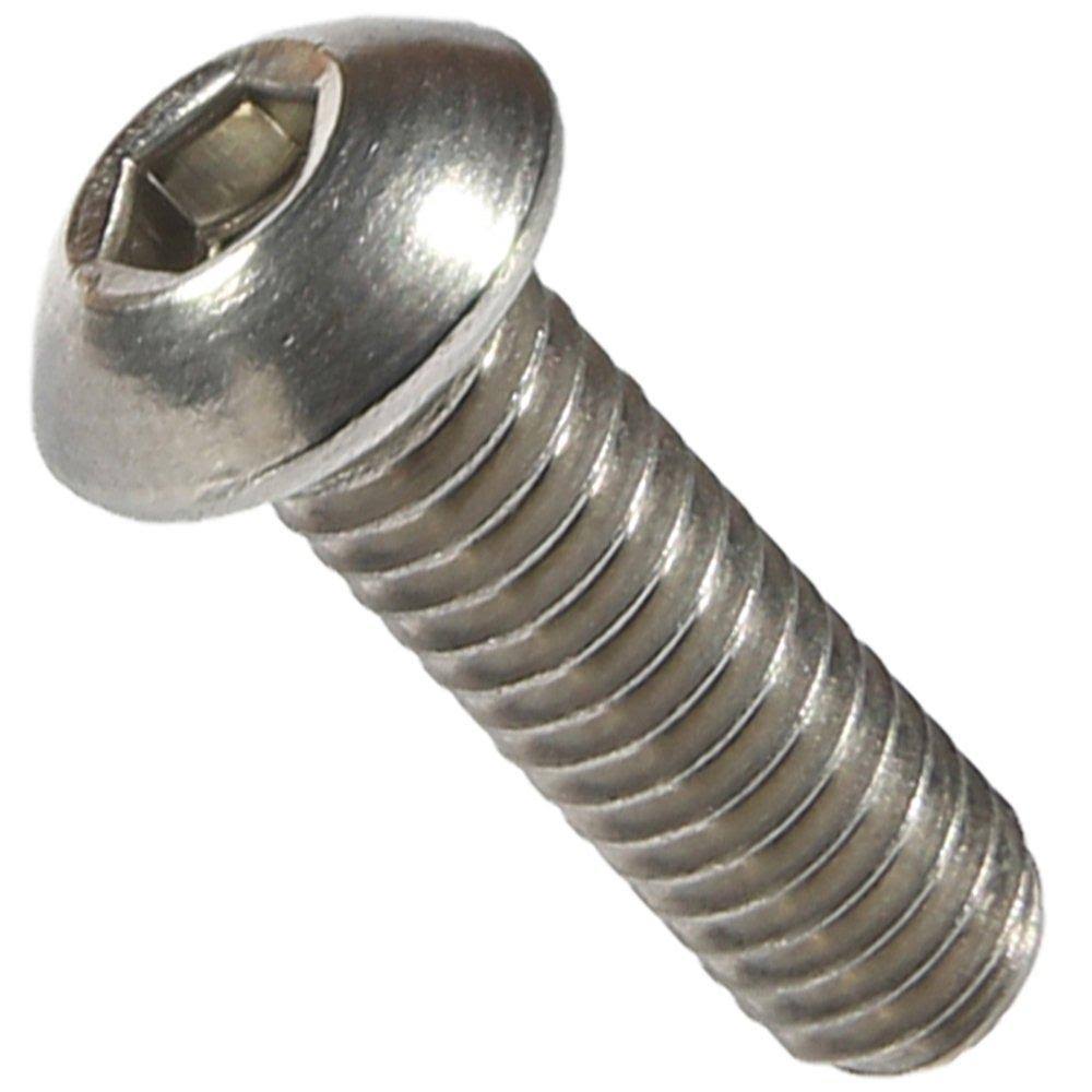 Fastenere Button Head Socket Cap Screws, 18-8 Stainless Steel- 10 count