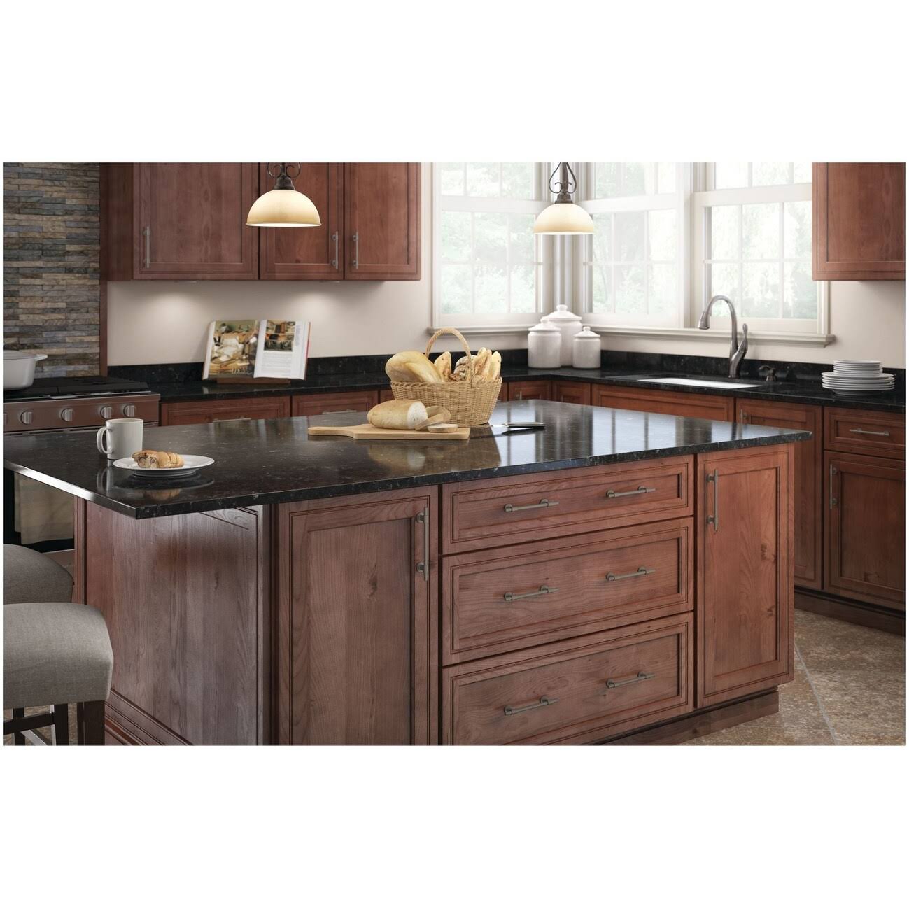 Franklin Brass P44365-SNM-B Bar Adjusta Cabinet Pull, 1-3/8