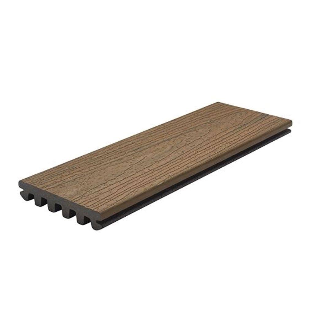 Trex Enhance Naturals 16-ft Toasted Sand Grooved Composite Deck Board Ts010616e2g01