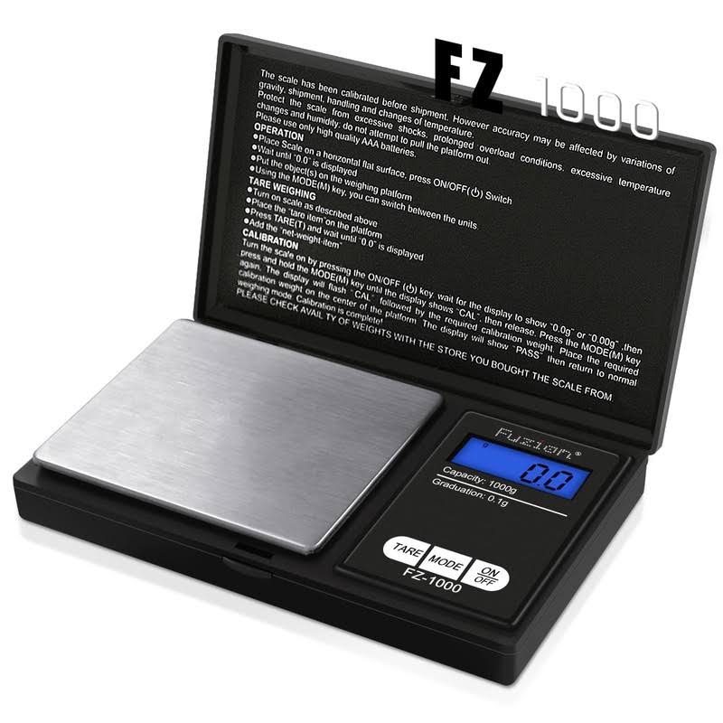 Digital Pocket Scale 1000g/0.1g, Small Digital Scales Grams and Ounces, Herb Scale, Jewelry Scale, Portable Travel Food Scale(Battery Included)