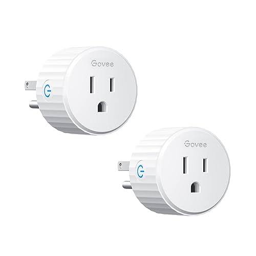 Govee Smart Plug, WiFi Plugs Work with Alexa & Google Assistant, Smart Outlet with Timer & Group Controller, WiFi Outlet for Home, No Hub Required,