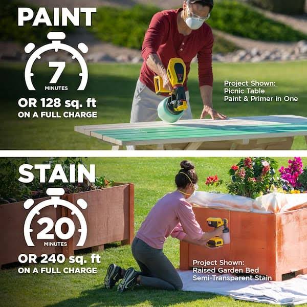 Wagner Flexio 3550 18V Cordless Handheld HVLP Paint and Stain Paint Sprayer