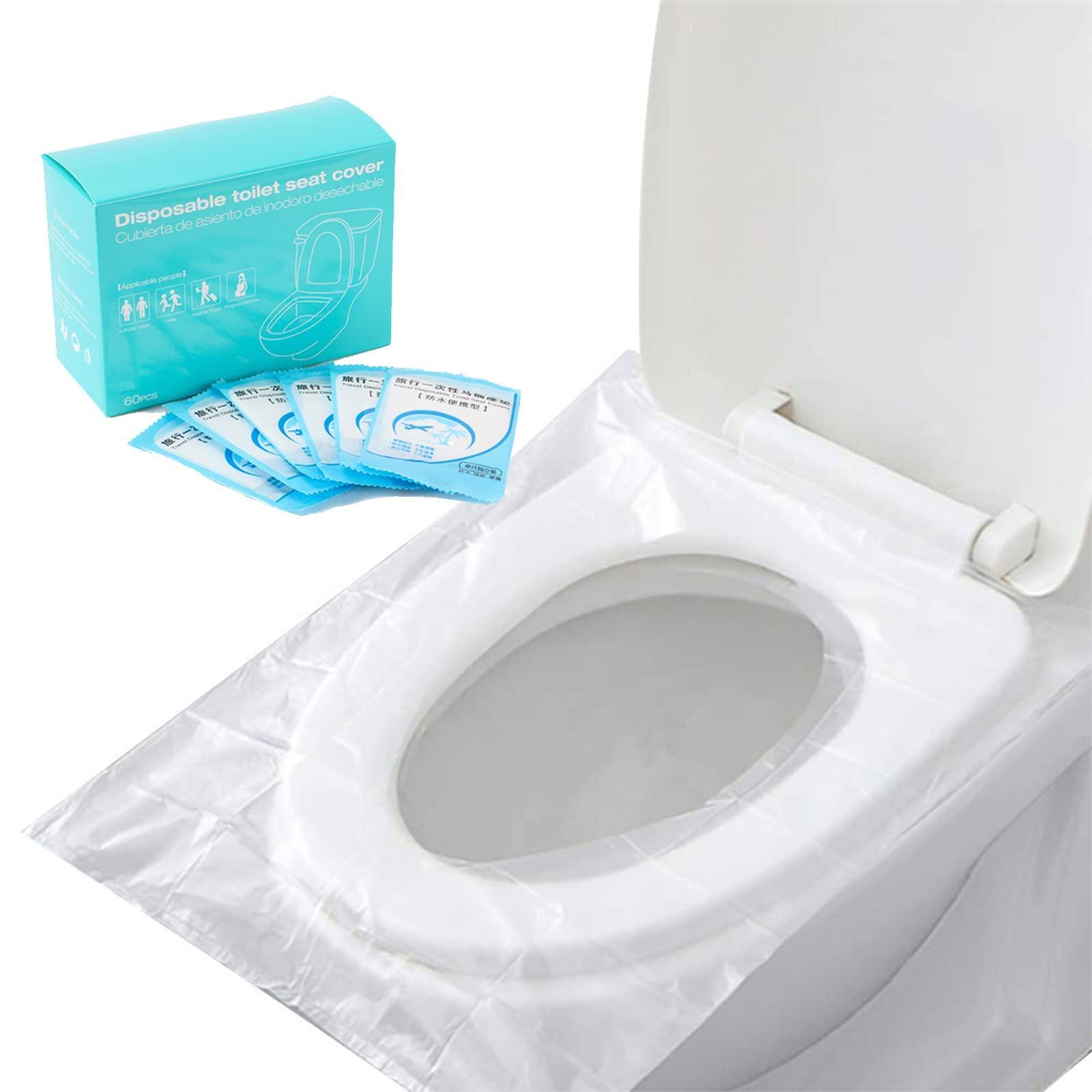 UNAOIWN Toilet Seat Covers Disposable 60 Pack for Travel Toilet Seat Cover Friendly Packing for Kids Potty Training and Adult