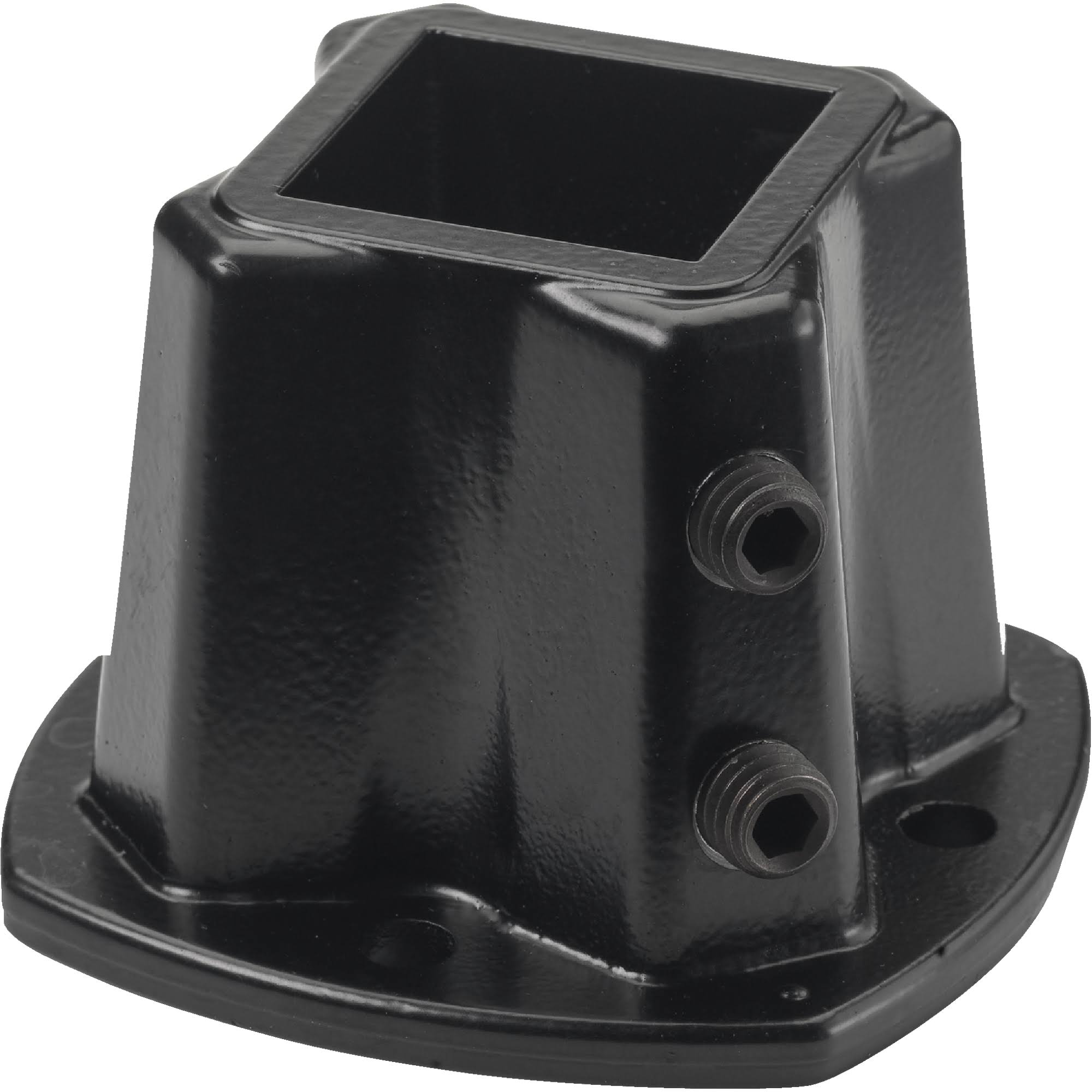 Gilpin Ironworks Floor PostFlange, Black, 1.25