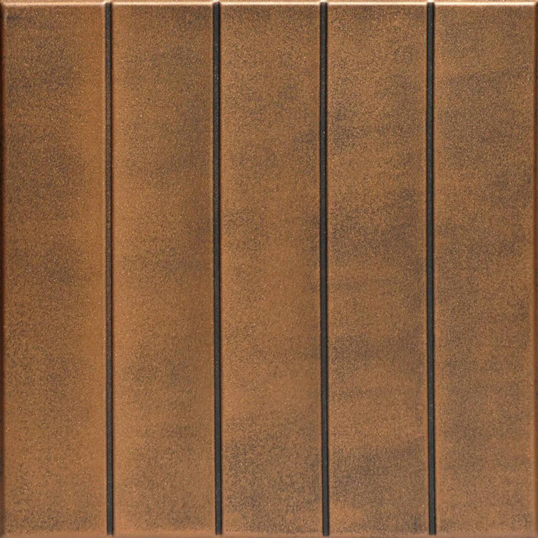 A La Maison Ceilings Bead Board Antique Bronze 1.6 ft. x 1.6