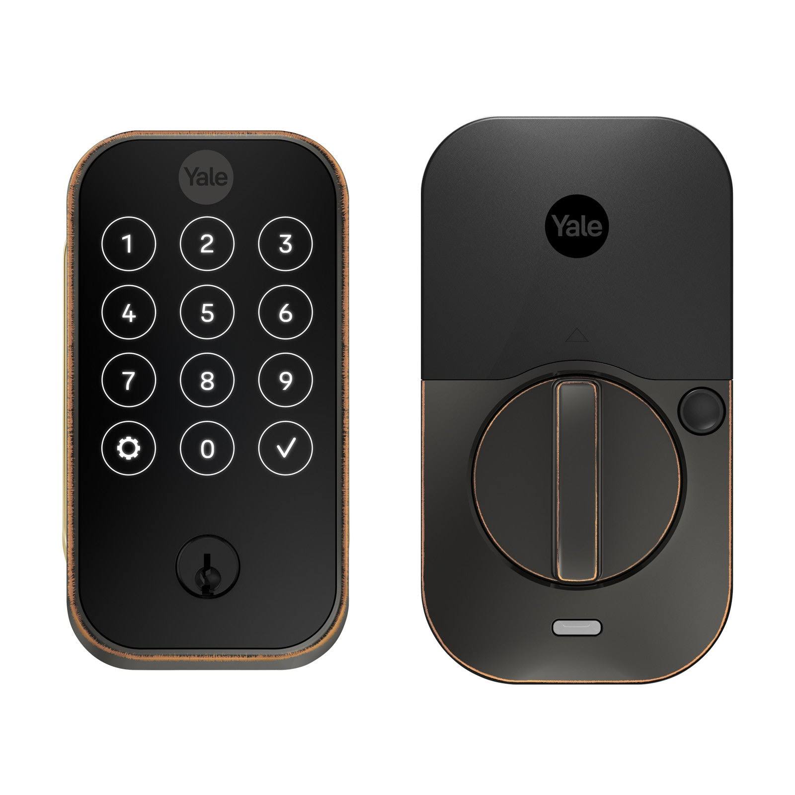 Yale Assure Lock 2 Keyed Touchscreen | Vidlogix Bronze