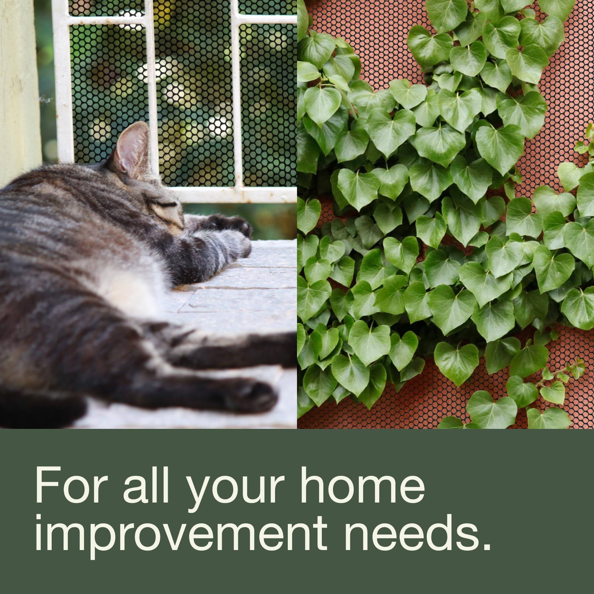 MAPORCH Upgraded 157in x 10ft Black Plastic Chicken Wire Fence Mesh Hexagonal Fencing Wire for Gardening Poultry Fencing Chicken Wire Frame for Crafts