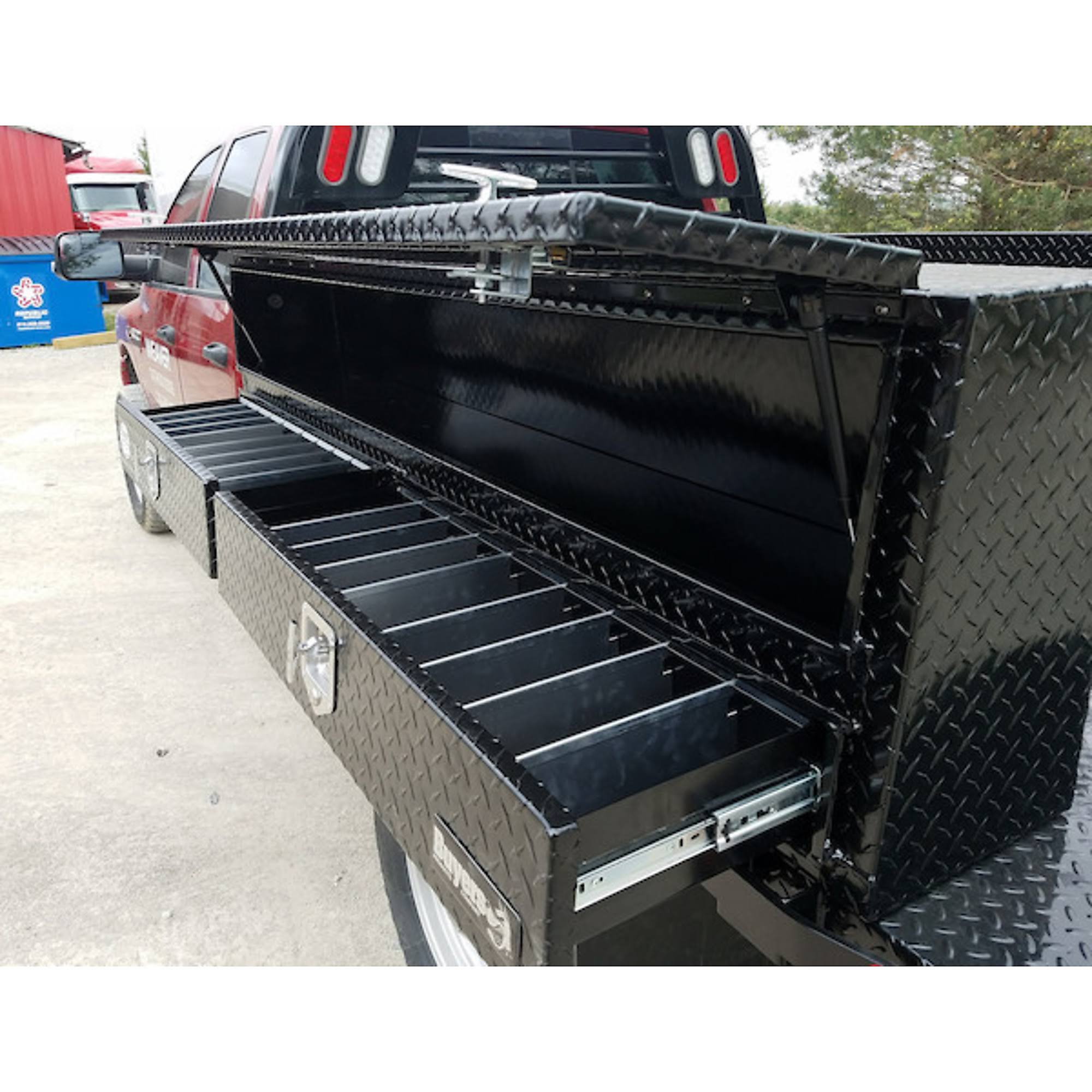 Buyers Products Company 88 in Black Diamond Tread Aluminum Contractor Truck Box- 1725651
