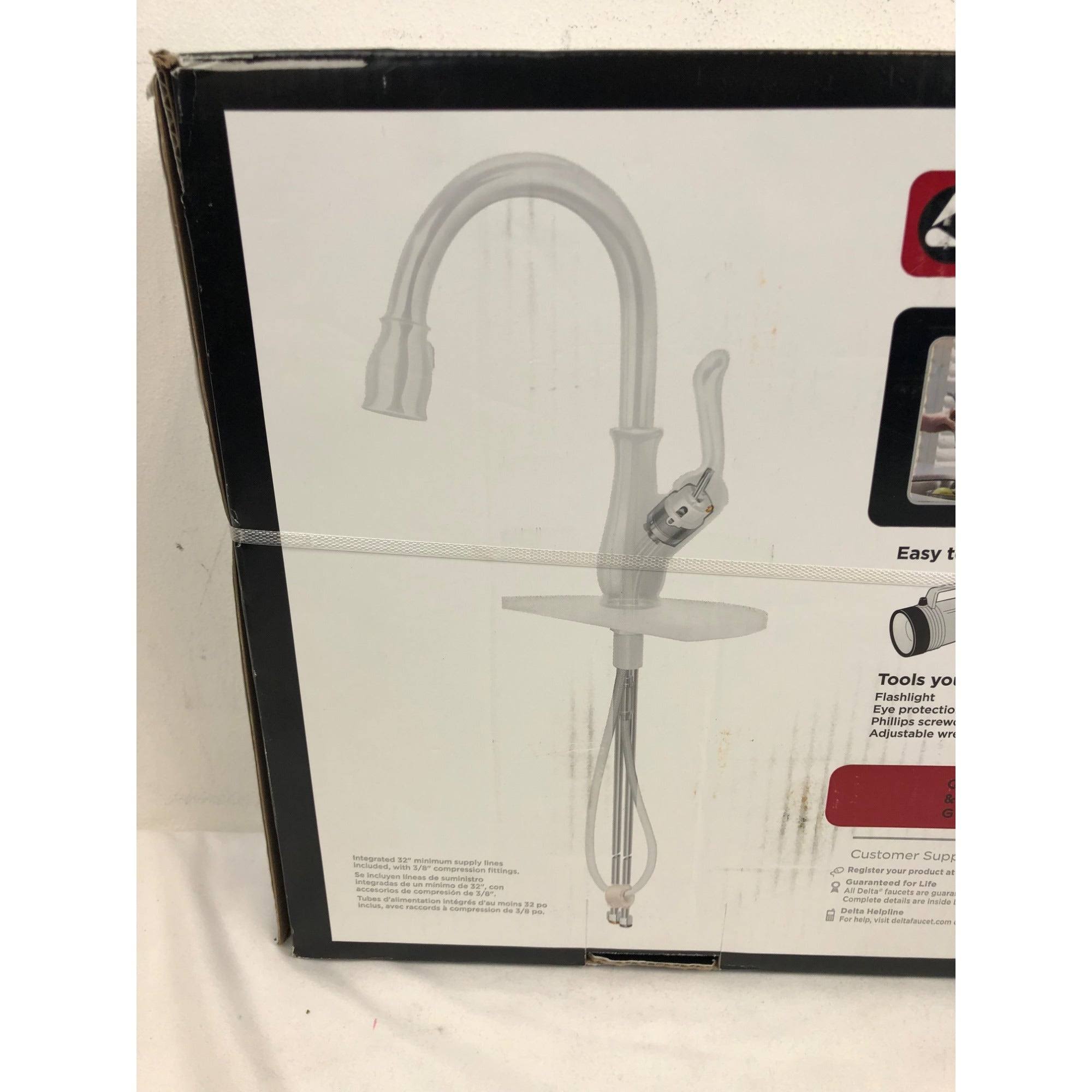 Delta Auburn Pull Down Kitchen Faucet & Soap Dispenser
