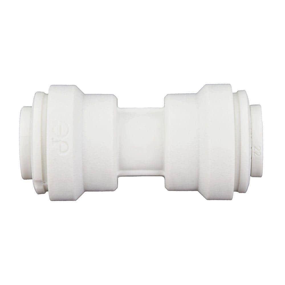 John Guest 1/4 in. x 1/4 in. White Polypropylene PTC Union