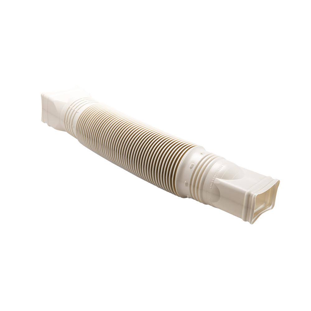 Amerimax Flex-A-Spout Square End Downspout Extension, Stone