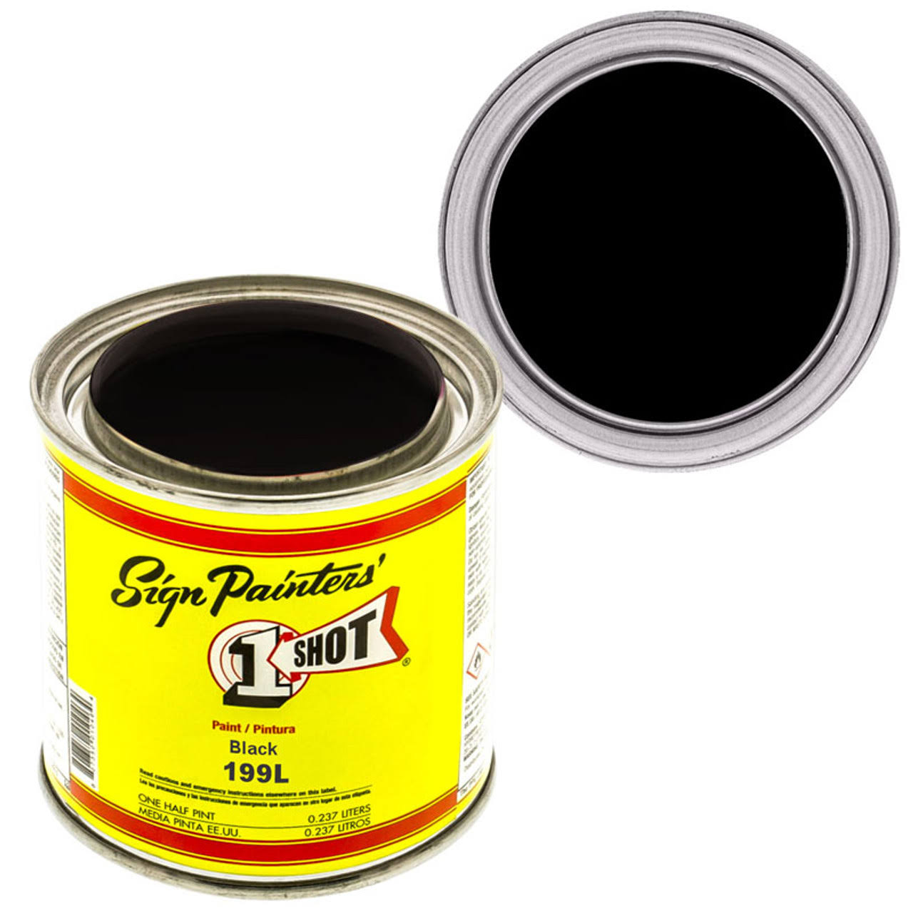 1 Shot Lettering Enamel 4oz- Black