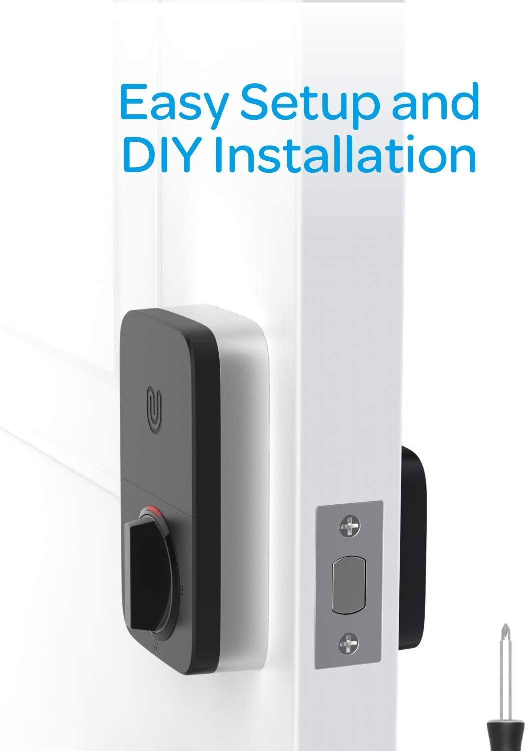 Ultraloq U-Bolt Pro 6-in-1 Bluetooth Enabled Fingerprint and Keypad Smart Deadbolt Door Lock