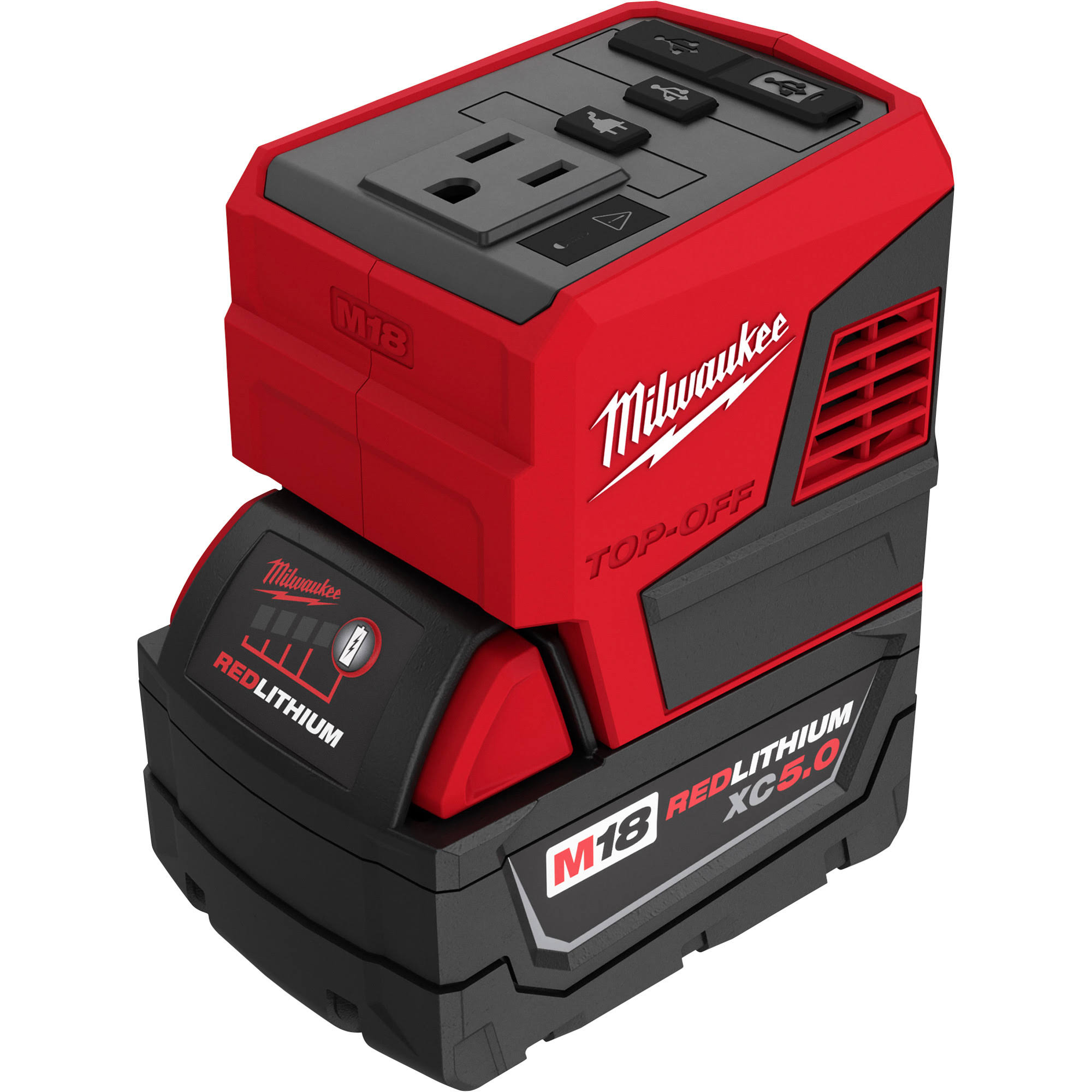 Milwaukee 2846-50 M18 Top Off 175W Power Supply with Battery