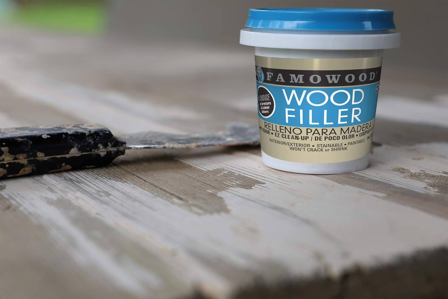 Famowood 40022128 Latex Wood Filler- Pint Oak