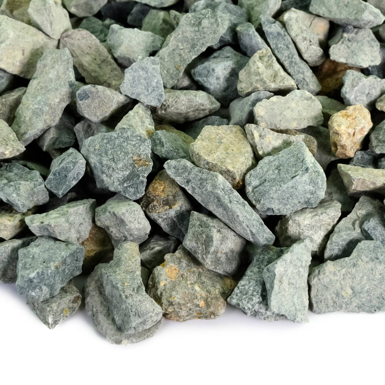 Landscape Rock & Pea Gravel, Decorative Garden Stones for Landscaping 3/4 inch, Green