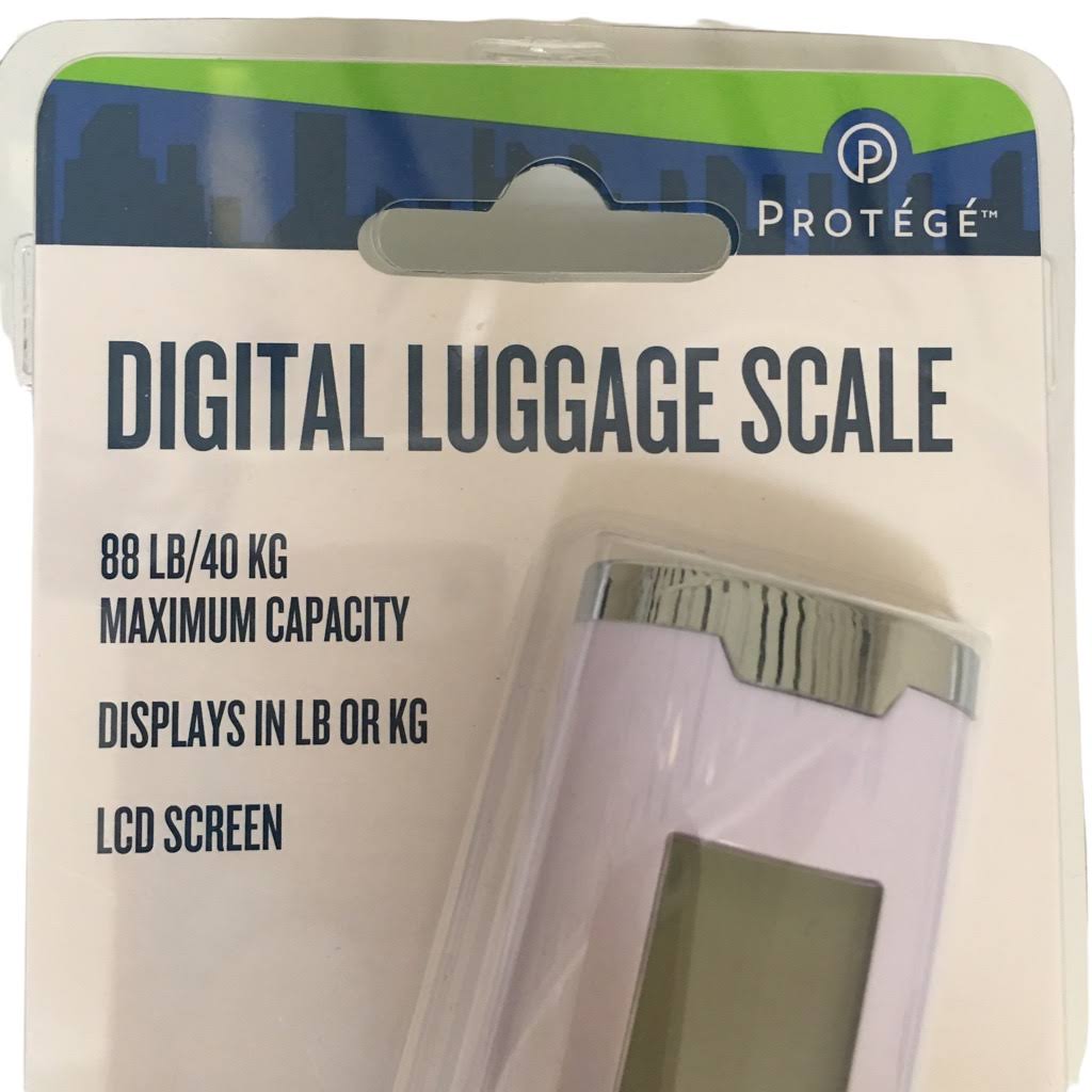 Protege Other | Luggage Scale Digital LCD Hanging Electronic Portable with Battery Inclu | Color: Silver/White | Size: Os | Anyposhthing's Closet
