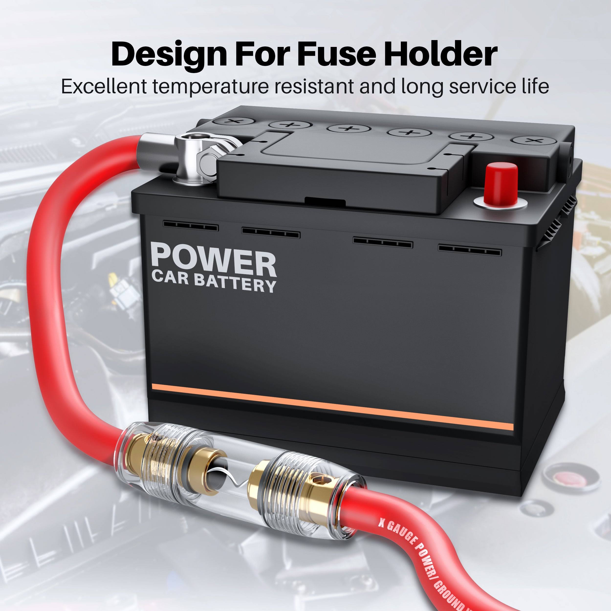 GearIT 1/0 Gauge Wire (25ft Each- Black/Red Translucent) Copper Clad Aluminum CCA Primary Automotive Power/Ground, Battery Cable, Car Audio Speaker