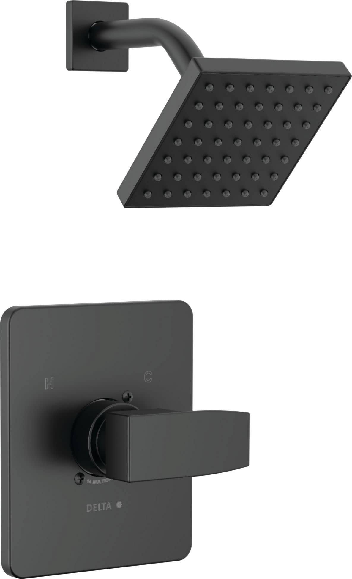 Delta Modern T14267-BL-PP Monitor 14 Series Shower Trim- Matte Black