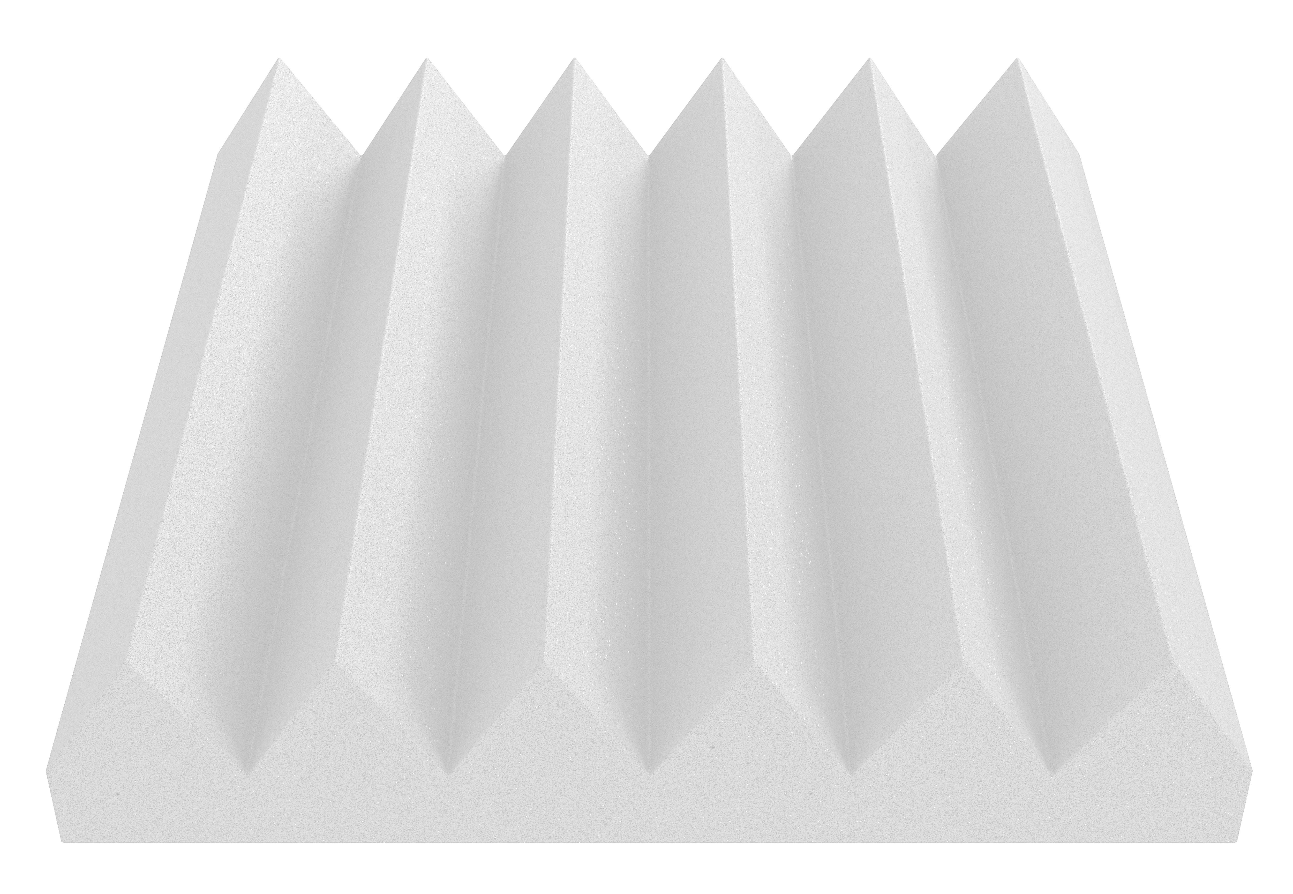 SoundAssured White Acoustic Foam Panels Wedge