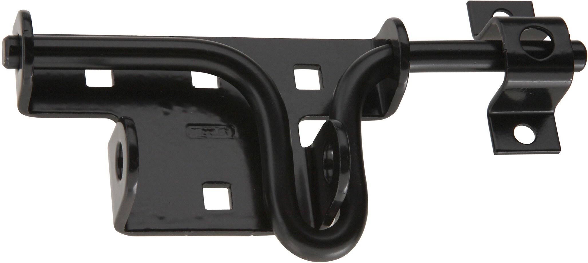 National Hardware N109-027 Black Sliding Bolt Door/Gate Latch