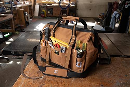 Carhartt 18-inch Molded Base Heavyweight Tool Bag | Brown