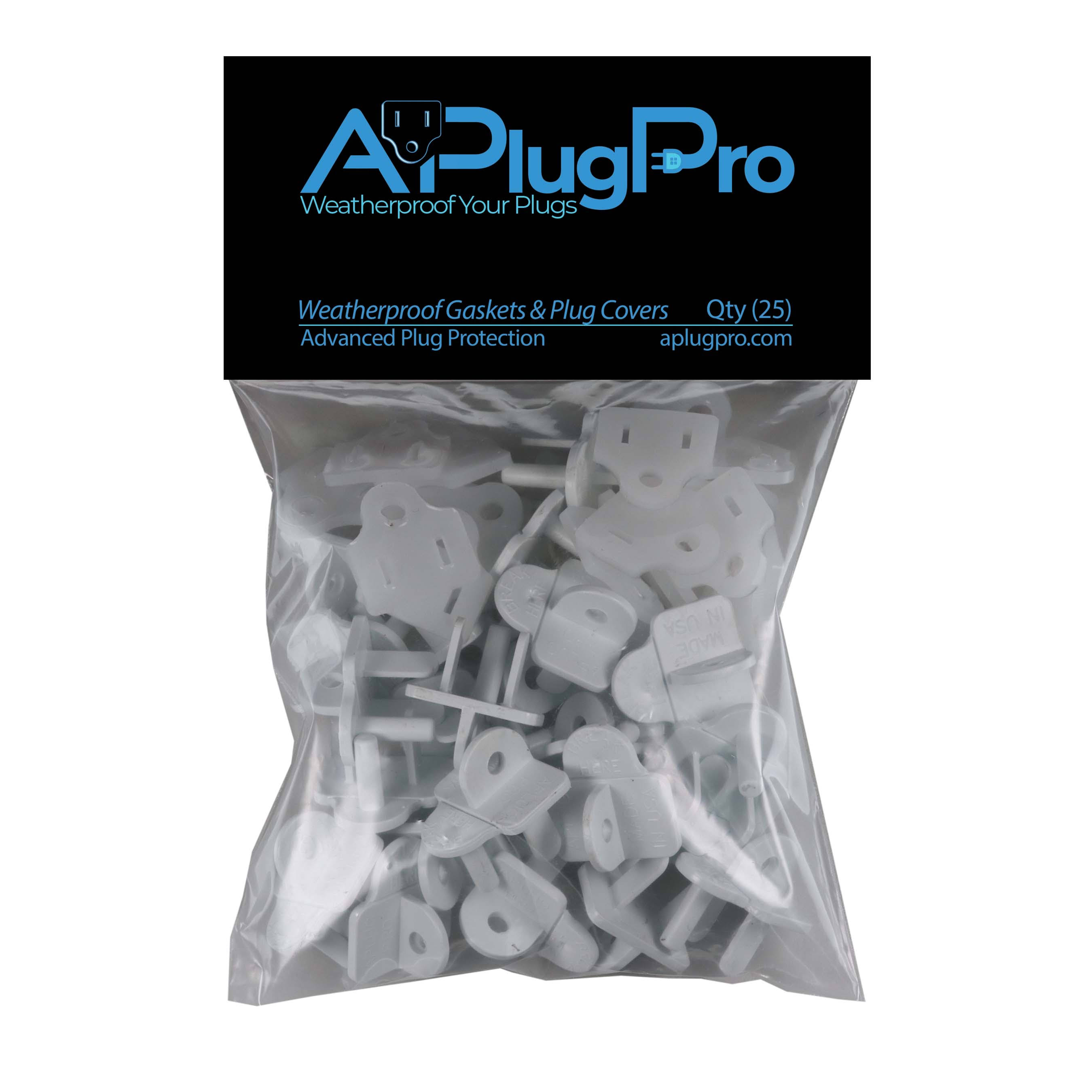APlugPro Weatherproof Gaskets & Plug Covers- 25 Pack